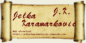 Jelka Karamarković vizit kartica